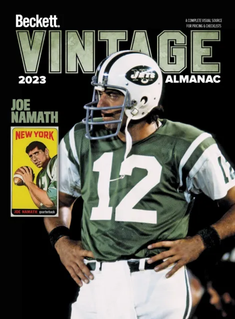 New 2023 Beckett VINTAGE ALMANAC Annual Price Guide #9th Edition w/JOE NAMATH