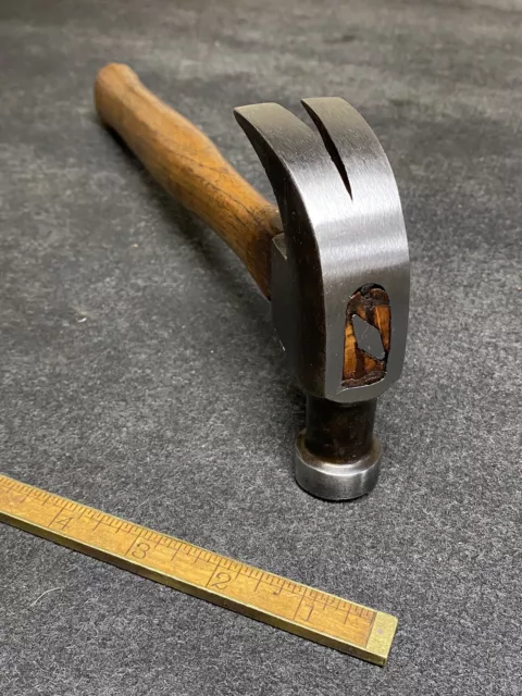 Vintage Shapleigh’s Diamond Edge 16 Oz Curved Claw Hammer With Original Handle