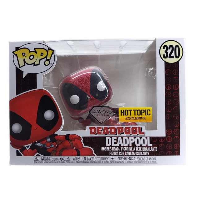 Funko Pop Deadpool Hot Topic Exclusive Diamond Glitter Collection Bobble-Head