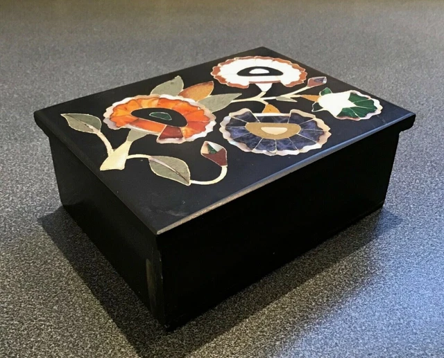 NOVICA Mármol Joyería Caja, Entramado Lace-Parent (199421-p