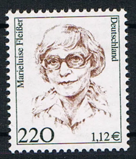 2158 ** postfrisch,  BRD 2001, Frauen, Marieluise Fleißer