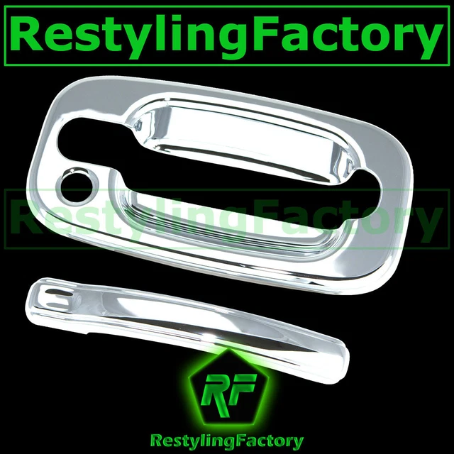 00-06 Chevy Tahoe+Suburban Triple Chrome Tailgate Barn Rear Door handle Cover