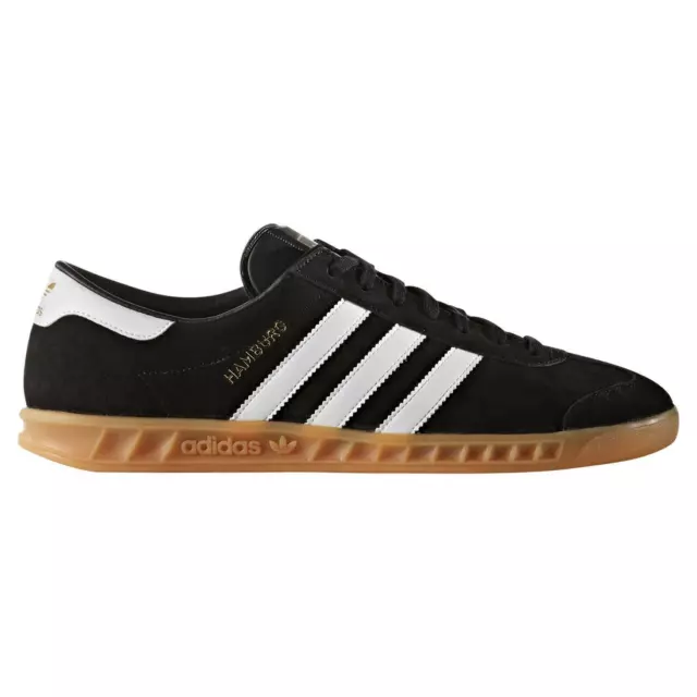 ADIDAS HAMBURG Nero Bianco Gomma Oro S76696 Eu 46 Uk 11