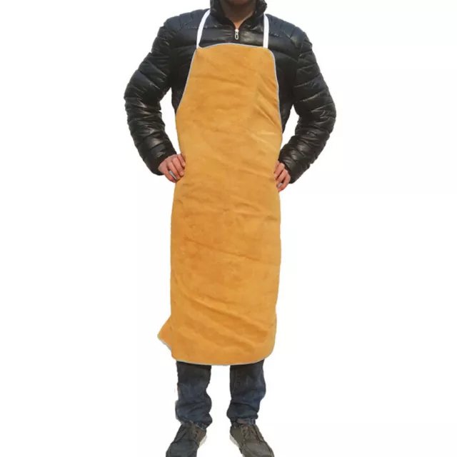 Heat insulation protection Safety Welding Leather Work Bib Apron 28" Wx 39" L