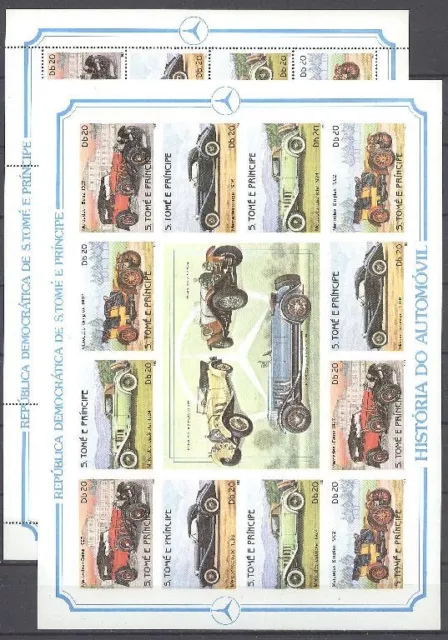 Autos, Cars, Oldtimer - Sao Tome - 1 KB A/B ** MNH 1983