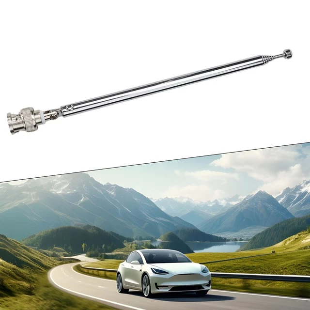 Antenna Radio CB Telescopica BNC 7 Sezioni Eightwood Per Uniden Whistler