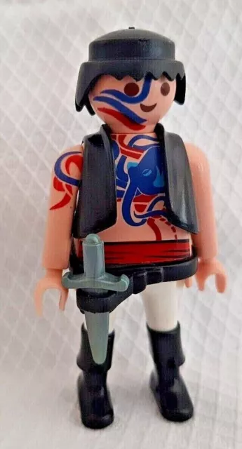 Playmobil toy figurine - Tattooed Pirate #ag