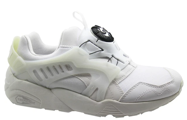 PUMA TRINOMIC DISCO Blaze Bianco Nero Moderno Uomo Ginnastica Slip