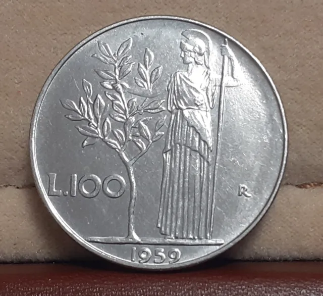 100 Lire  Minerva  1959  Spl/Fdc