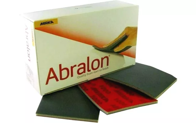 Mirka Abralon Schleifhandpads 115 mm x 140 mm Körnung P500 600 1000 2000