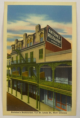 Vintage Postcard Antoine's Restaurant, 713 St Louis St, New Orleans, LA