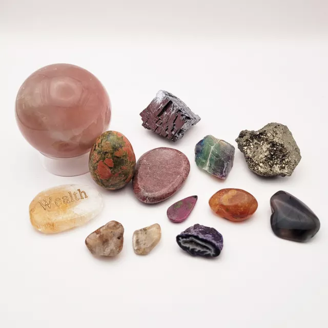 Bulk Crystals, Gemstones, Tumbled, Natural/Polished Assorted Collection