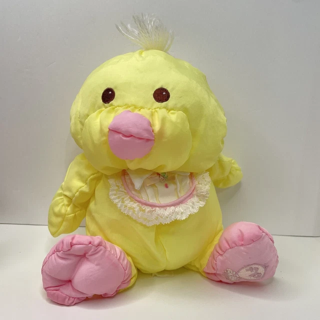Vintage Fisher Price Chick Puffalump Plush Stuffed Animal Yellow 80s 90s Toy