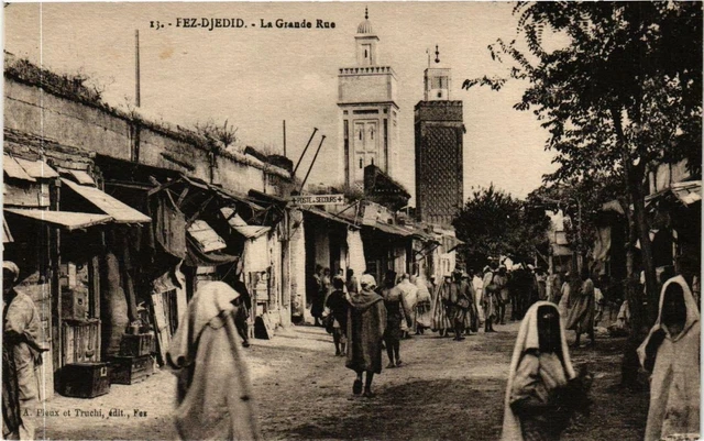 CPA AK FEZ Djedid - La Grande Rue MAROC (669252)