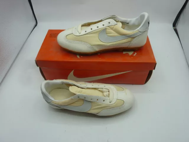 Vintage Deadstock NOS Nike Cleats Turf King 3 White Swoosh 1980s/90s Box Shoes