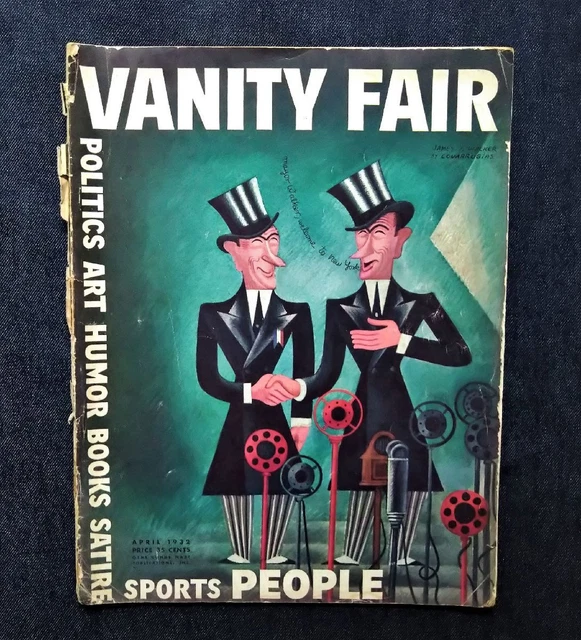 1932 Vanity Fair Jimmy Walker Cover Miguel Covarrubias/Georgia O'Keeffe/Robinson