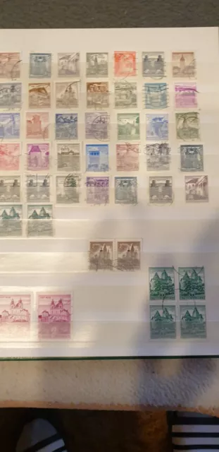 Briefmarken Album Mit Briefmarken Aus Österreich Gestempelt Konvolut