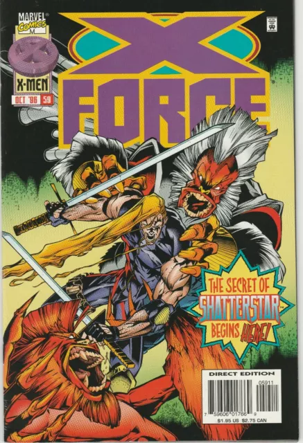 X-Force The Secret Of Shatterstar Begins Here! #59 Oct 1996 Marvel Comics X-Men