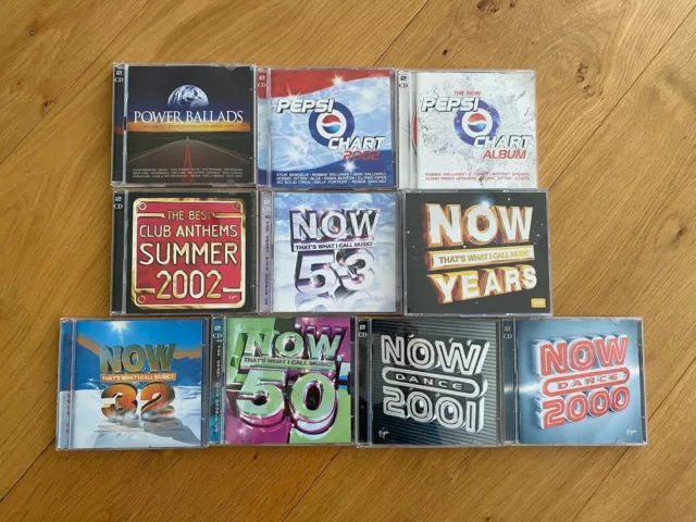 Compilation Dance, Power Ballads, Pepsi Chart, Club Anthems, Now Years - 21 CDs