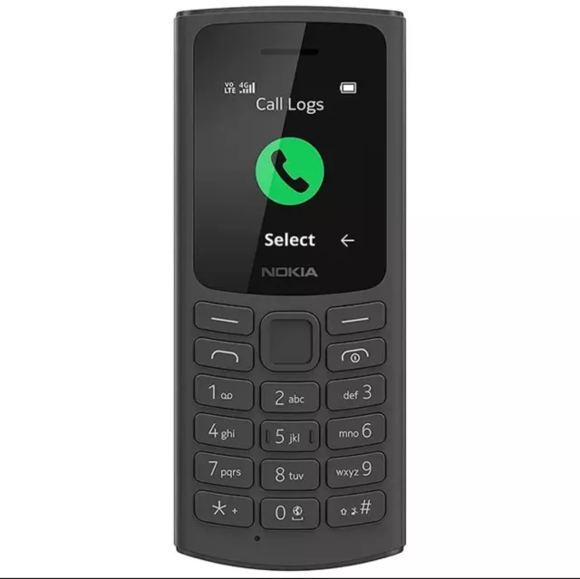 NOKIA 105 1.8" Charcoal Unlocked 2G Dual Sim Feature Phone Brand New
