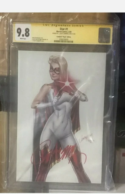 Star #1 CGC SS 9.8 Signed J Scott Campbell 1:200 Virgin Variant!🔥 🔥