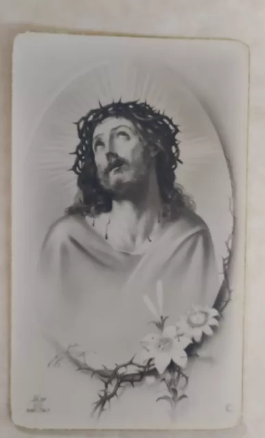santino cromo-holy card GESU' "