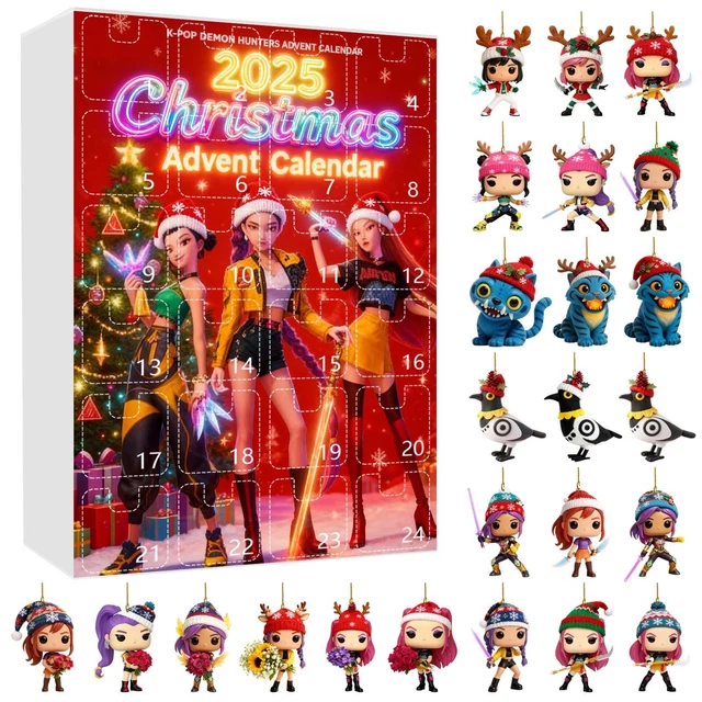 CHRISTMAS DECORATIONS ADVENT Calendar 2025 KPop Demon Hunters Rumi Mira christmas-decorations-advent-calendar-2025-kpop-demon-hunters-rumi-mira