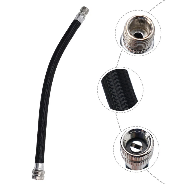 Cyrank Tubo Pompa Bici Da 2 Pezzi, Tubo Pompa Bicicletta Tubo Prolunga Pompa Bici Tubo Ricambio Pompa Bicicletta Per Mountain Bike Da Strada(Argento - 6