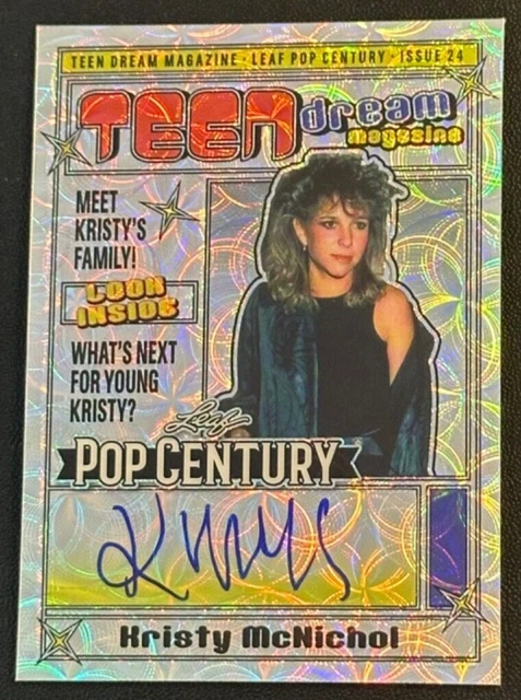 2024 LEAF POP Century Kristy McNichol Teen Dream Magazine Auto #7/10 £ ...