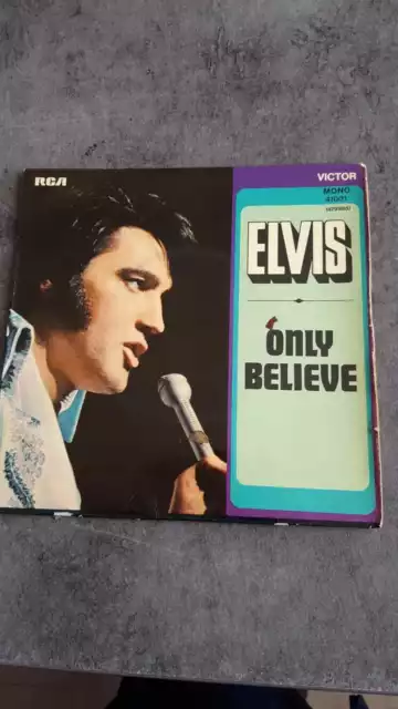 Vinyl 45 T Elvis " Only Beleve, Life"  1971 Rca /Victor 41.001