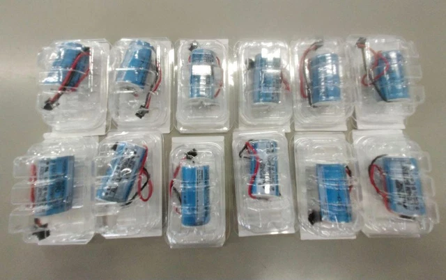 Battery for Mitsubishi Electric PLC Q6BAT 12 pieces