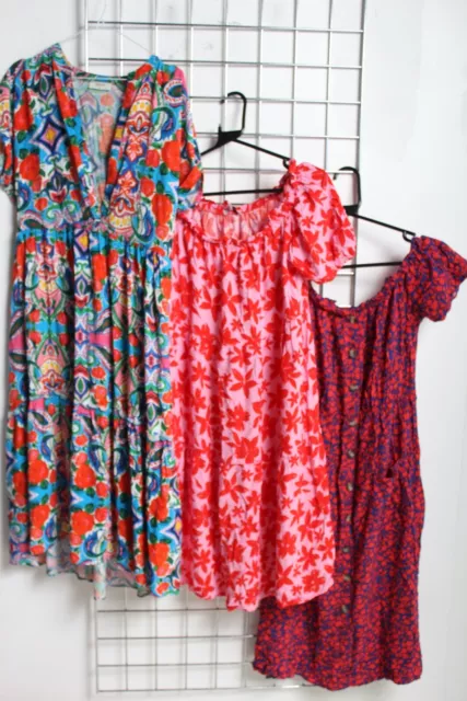 3 X Papaya George Womens Floral Dress Job Lot Bundle - Size 12 (C44)