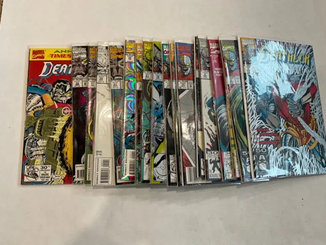 Deathlok 1991 1 to 34 Annuals 1 2 complete run VF+/NM-/NM