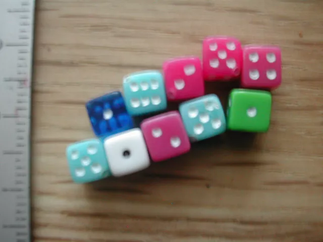 10 X Minis Des / 4Mm /Minis Dices   P18