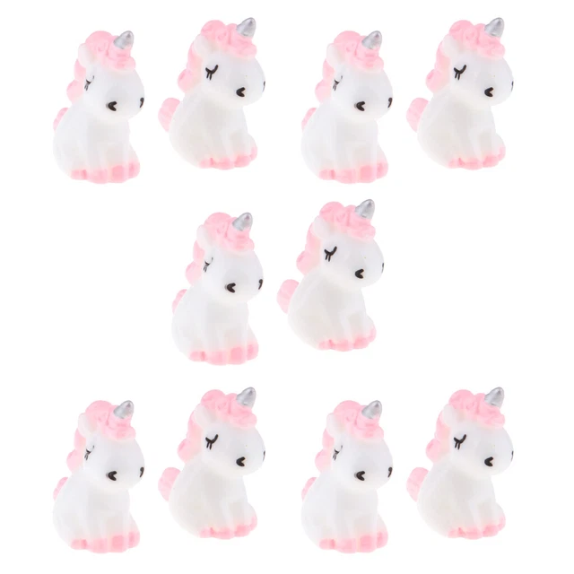 10 Teile/satz Schöne Einhorn Miniatur Ornamente Kreative Mini Fee Garten