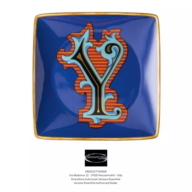 Versace Rosenthal - Holiday Alphabet - Y - Untertasse / Tasse CM 12 -reseller