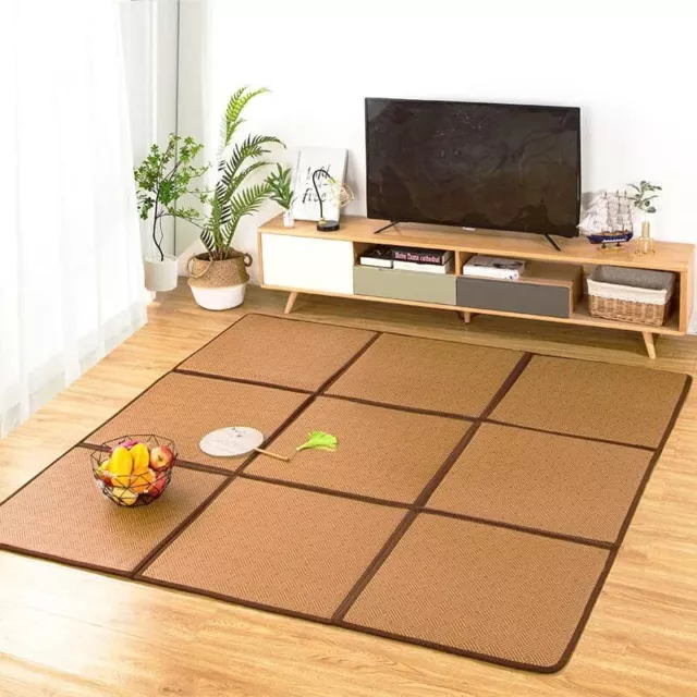 71'' x 71'' Rug Tatami Rug Mat 0.47'' Thick Japanese Floor Mattress Rattan