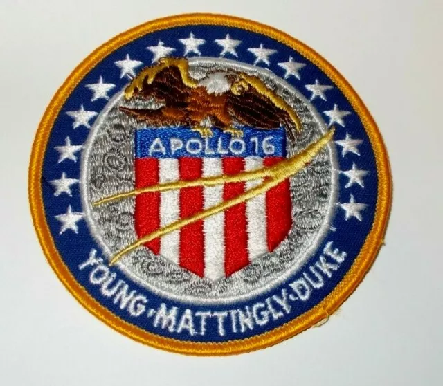 Vintage NASA Apollo 16 Young/Mattingly/Duke Space Mission Patch