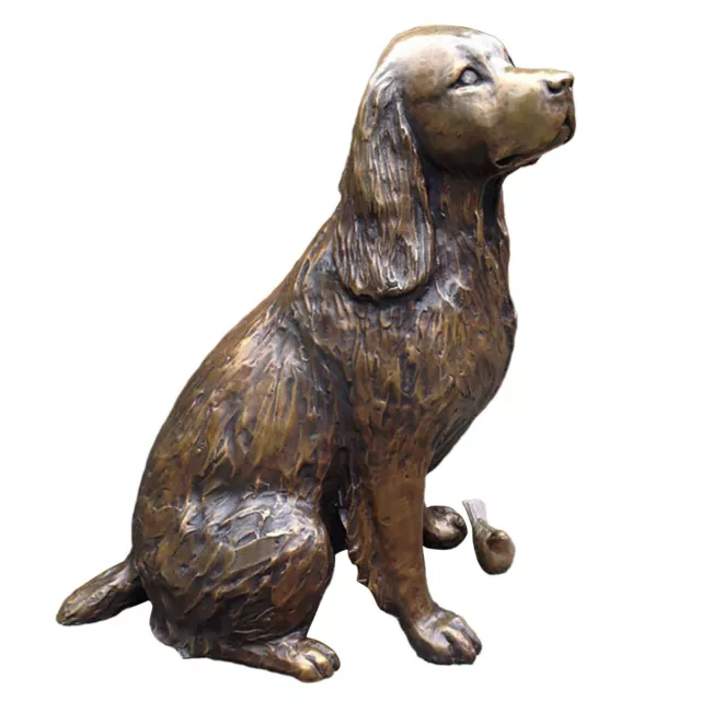 Springer Spaniel Statue Garden Decor,Animal Dog Sculpture Yard Lawn Figurine ⭐ 2