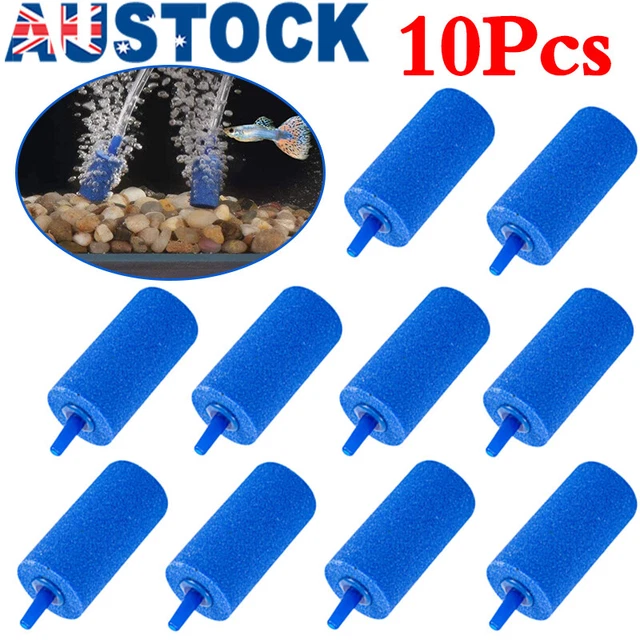 10Pcs Aquarium Fish Tank Aerator Air Stone Diffuser Oxygen Bubbles Pump Mini AU