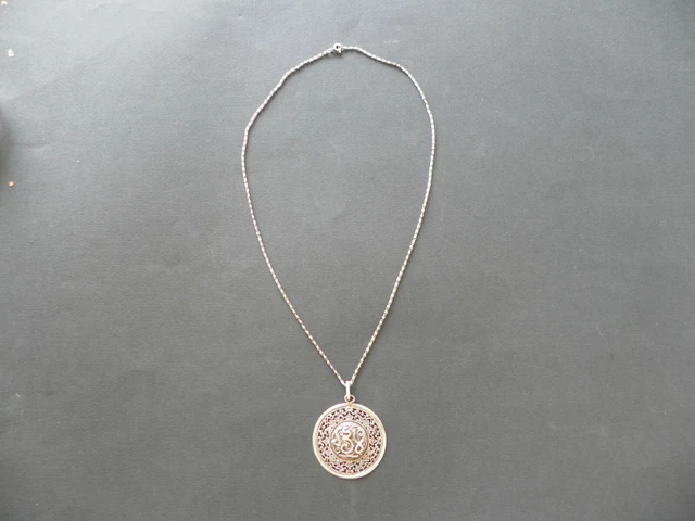 Pendentif En Argent Massif Ethnique Berbère - Bijou Ancien D'occasion