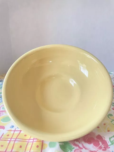 Homer Laughlin Fiestaware Pedestal Footed Light Yellow  Serving Bowl