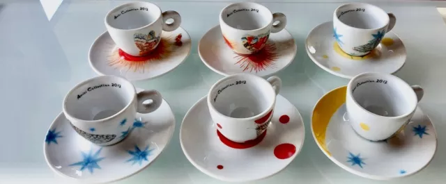 AMICI / ILLY   COLLECTION 2012 Kiki Smith Espresso Tassen  NEU. RARITÄT