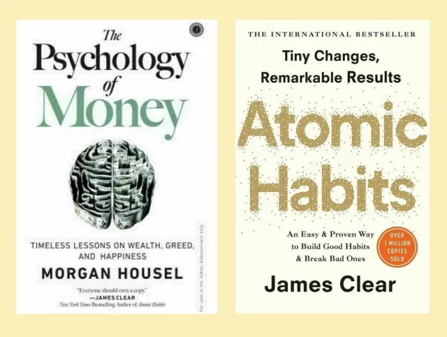 Kombi-Set aus 2 Büchern (The Psychology of Money + Atomic Habits) Englisch...