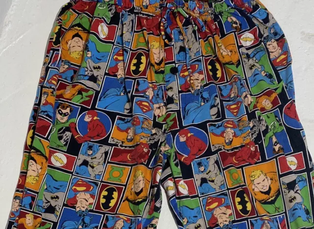 2009 DC Comics Originals Superhero Bottoms Pajama Pants 2000s Medium