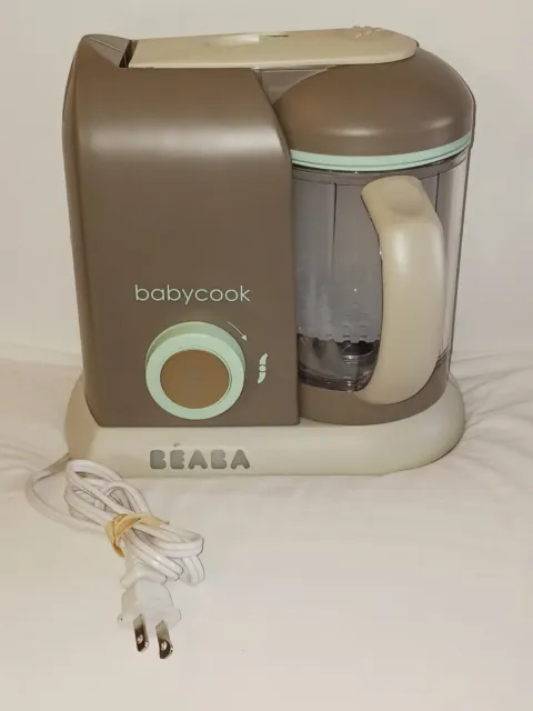 Beaba BabyCook Solo Electric, BEA010A, Baby Food Maker Processor, Steamer, Gray