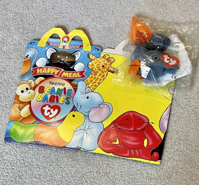 Ty Scoop Teenie Beanie Baby pelican McDonald's UK Happy Meal toy sealed with box