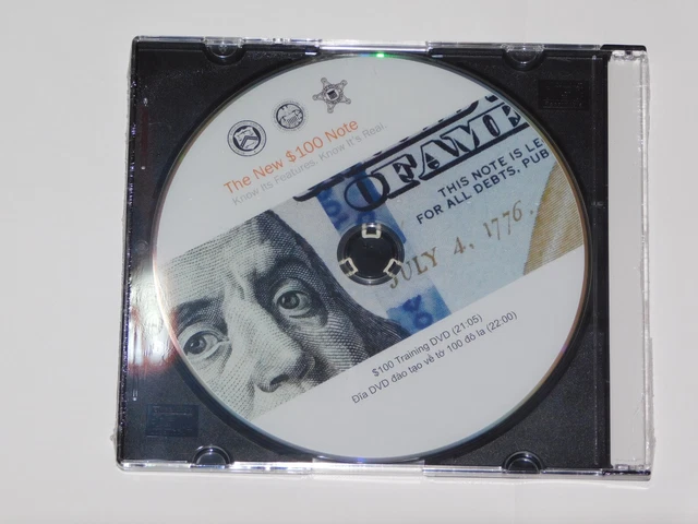 2 DVDs  U.S CURRENCY EDUCATION PROGRAMM- Federal Reserve- Bill 100$