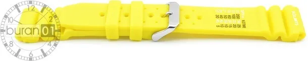 Pulsera de Reloj Caucho Silicona Deporte Amarillo 18MM 20MM 22MM 24MM