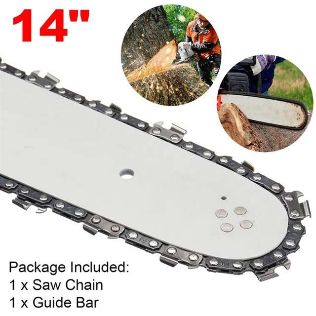 Ms170 Guide Bar 14& 65MN 3/8LP Chainsaw Guide 50DL Saw Chain Bar Kit For STIHL MS170 ...